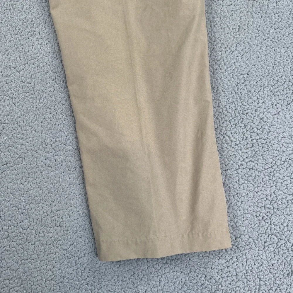 Dunning Golf Pants Men 36x29 Beige Straight Coolmax Stretch Pockets Logo